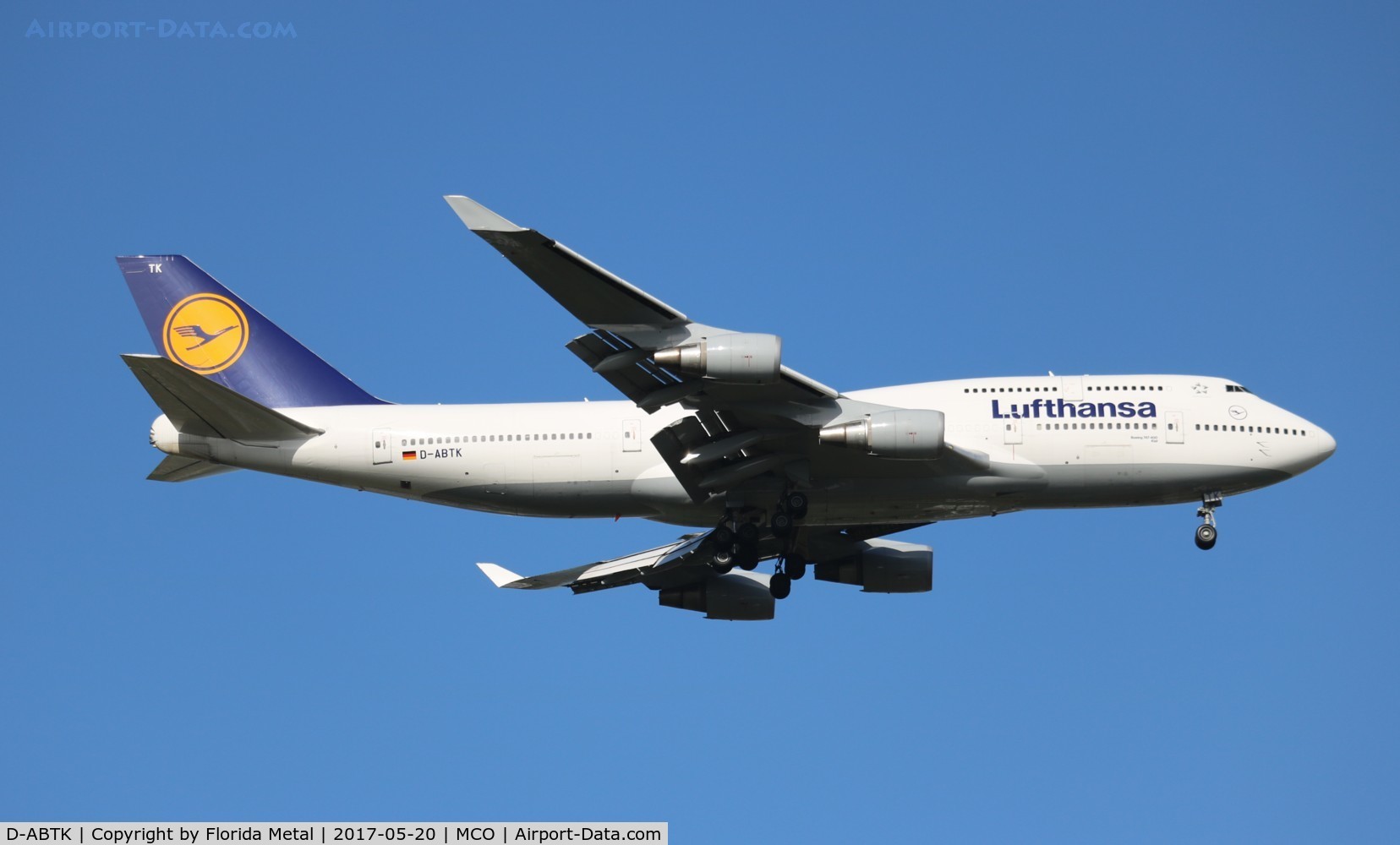 D-ABTK, 2001 Boeing 747-430 C/N 29871, Lufthansa