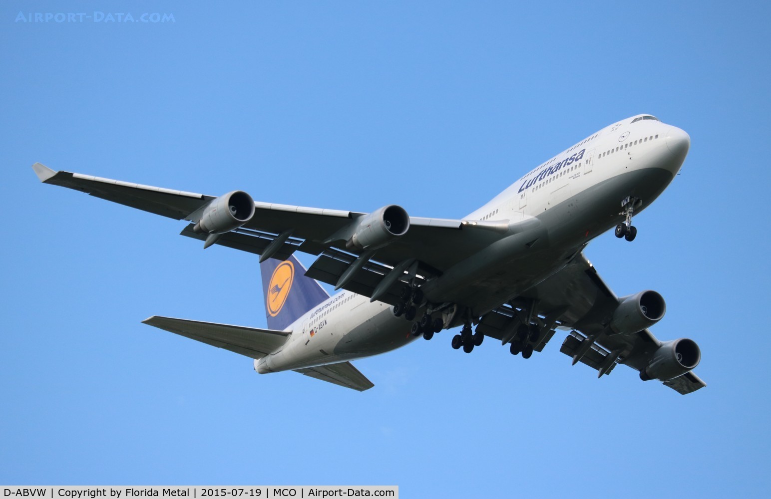 D-ABVW, 1999 Boeing 747-430 C/N 29493, Lufthansa