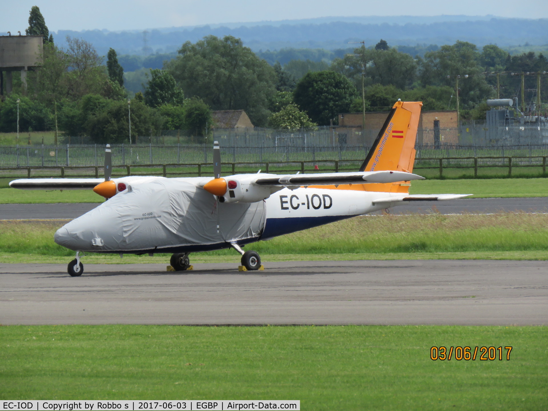 EC-IOD, 1980 Partenavia P-68C C/N 229, EC-IOD P68 seen at Kemble Cotswold Airport.