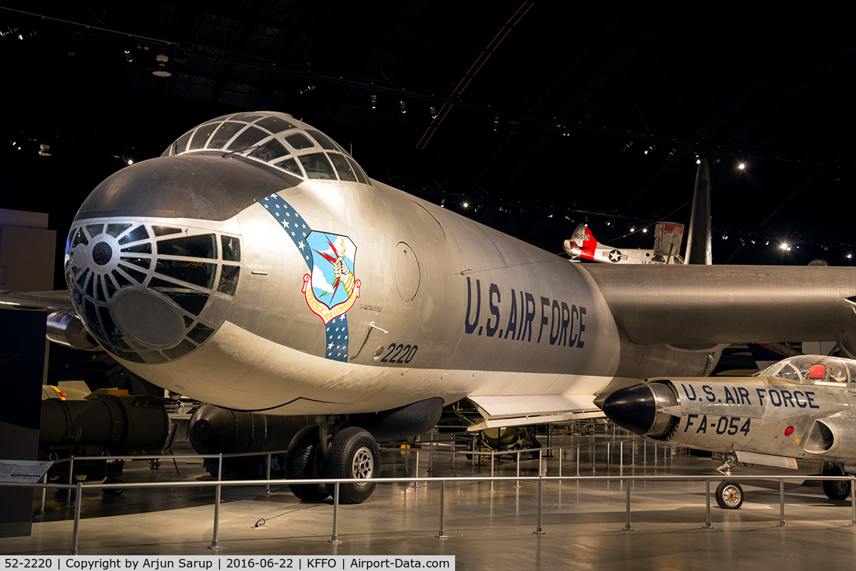 52-2220, 1952 Consolidated B-36J-1-CF Peacemaker C/N 361, On display at the National Museum of the U.S. Air Force.