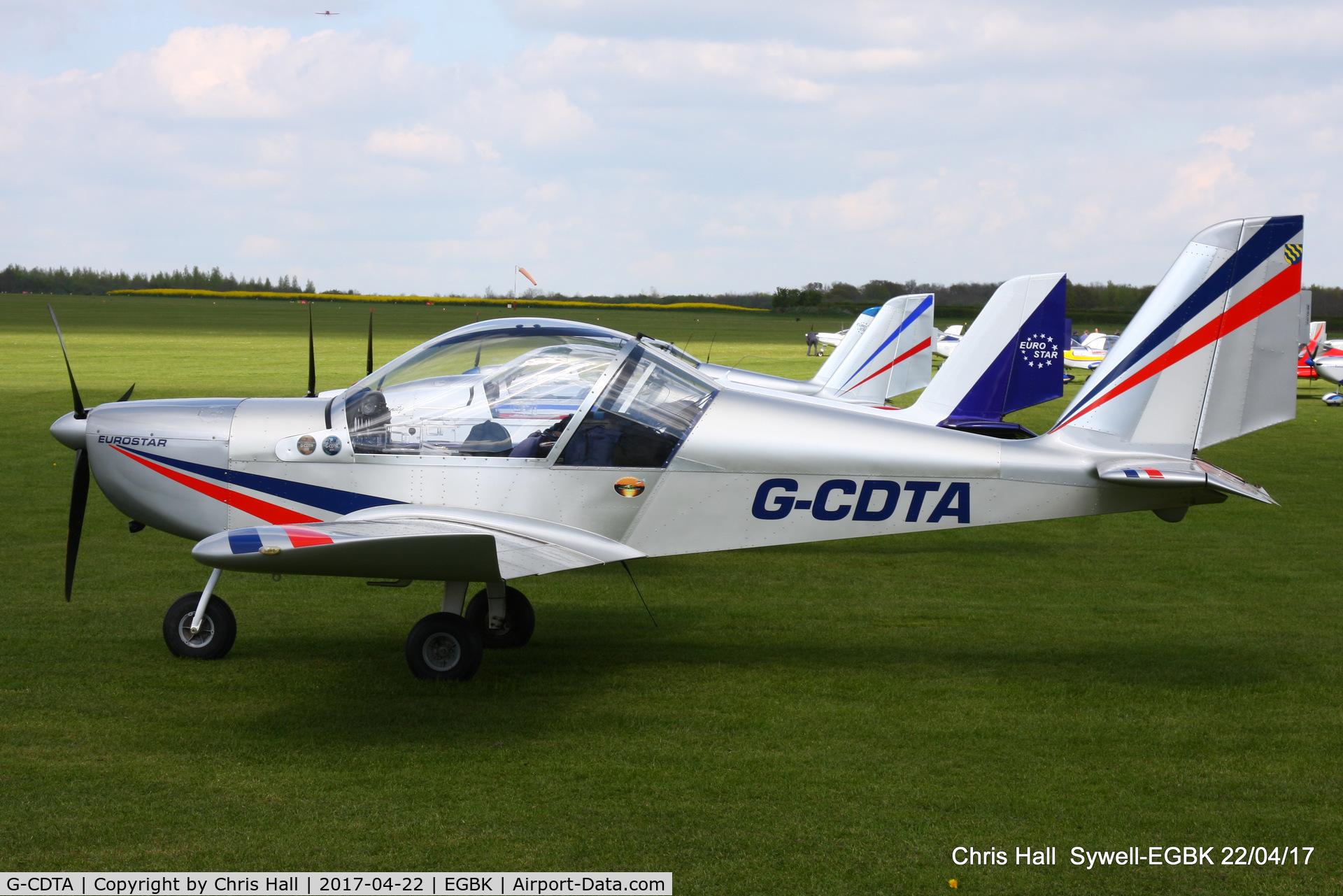 G-CDTA, 2005 Cosmik EV-97 TeamEurostar UK C/N 2509, at the EV-97 fly in. Sywell