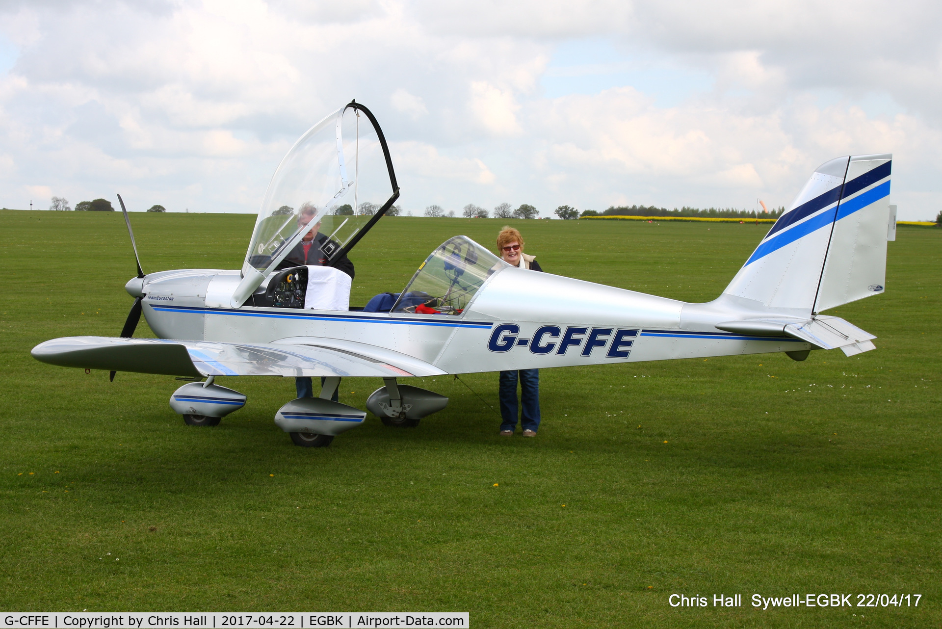 G-CFFE, 2008 Cosmik EV-97 TeamEurostar UK C/N 3211, at the EV-97 fly in. Sywell