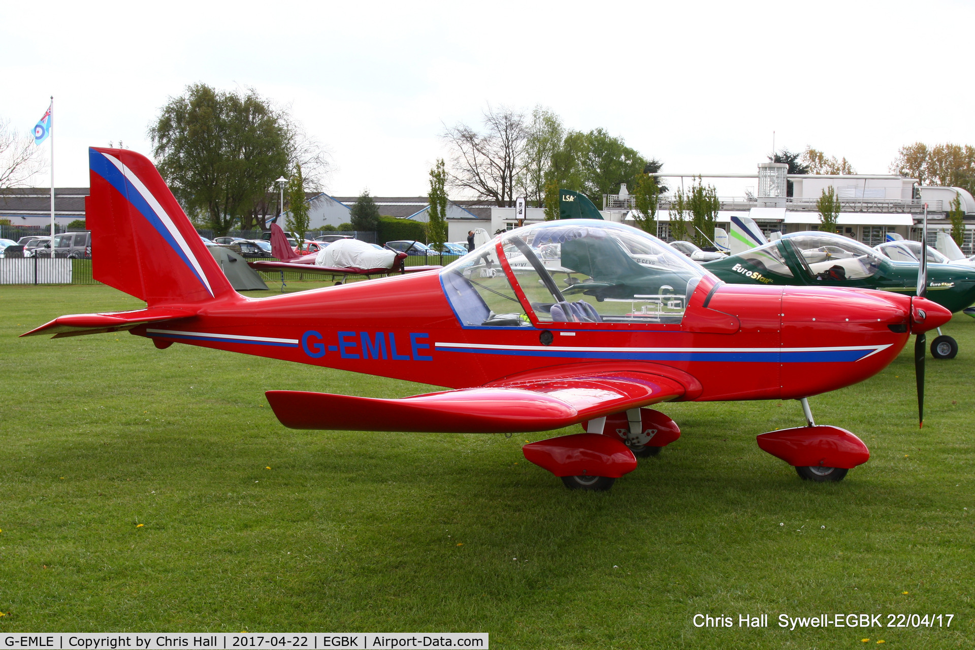 G-EMLE, 2004 Aerotechnik EV-97 Eurostar C/N PFA 315-14251, at the EV-97 fly in. Sywell