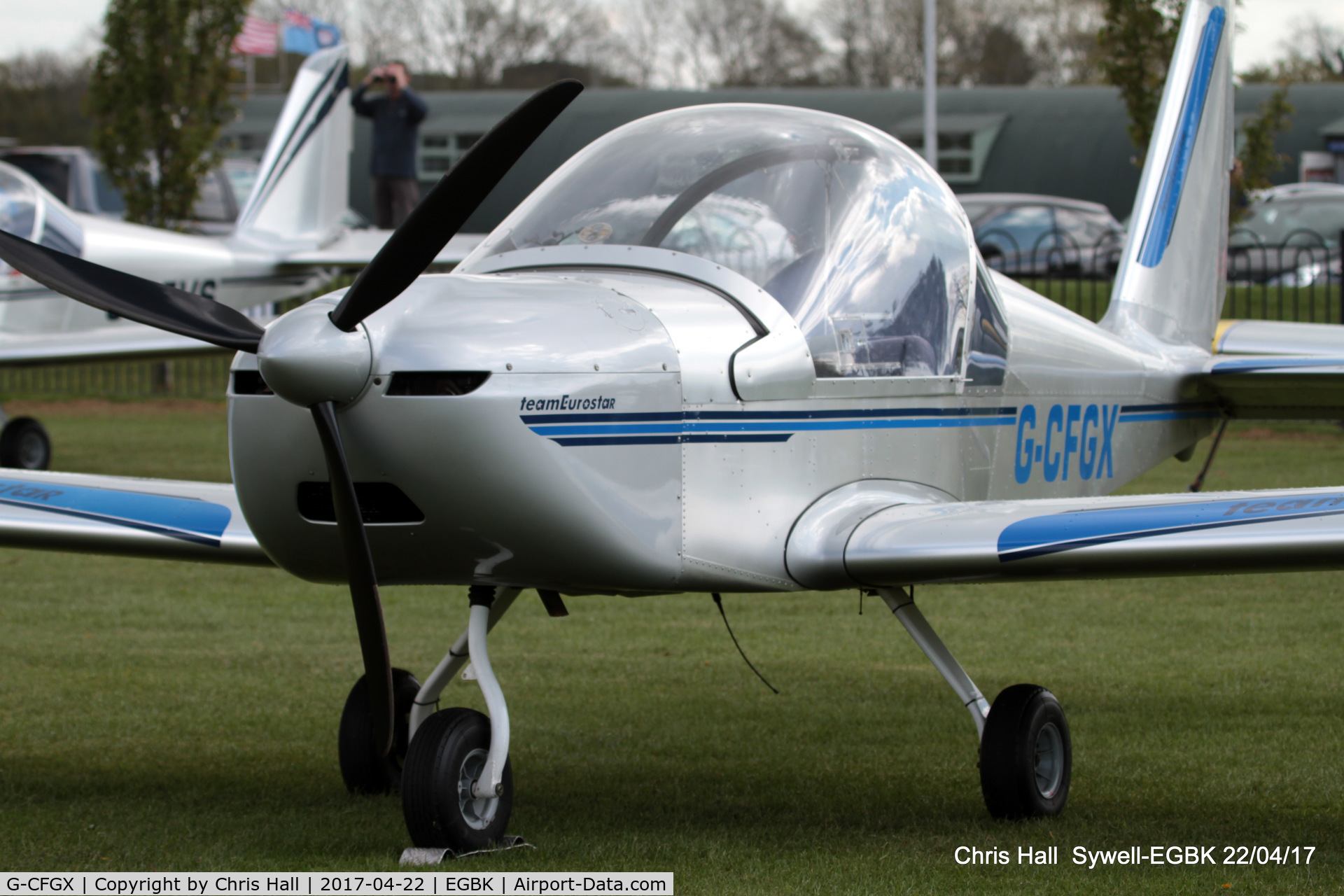 G-CFGX, 2008 Cosmik EV-97 TeamEurostar UK C/N 3212, at the EV-97 fly in. Sywell