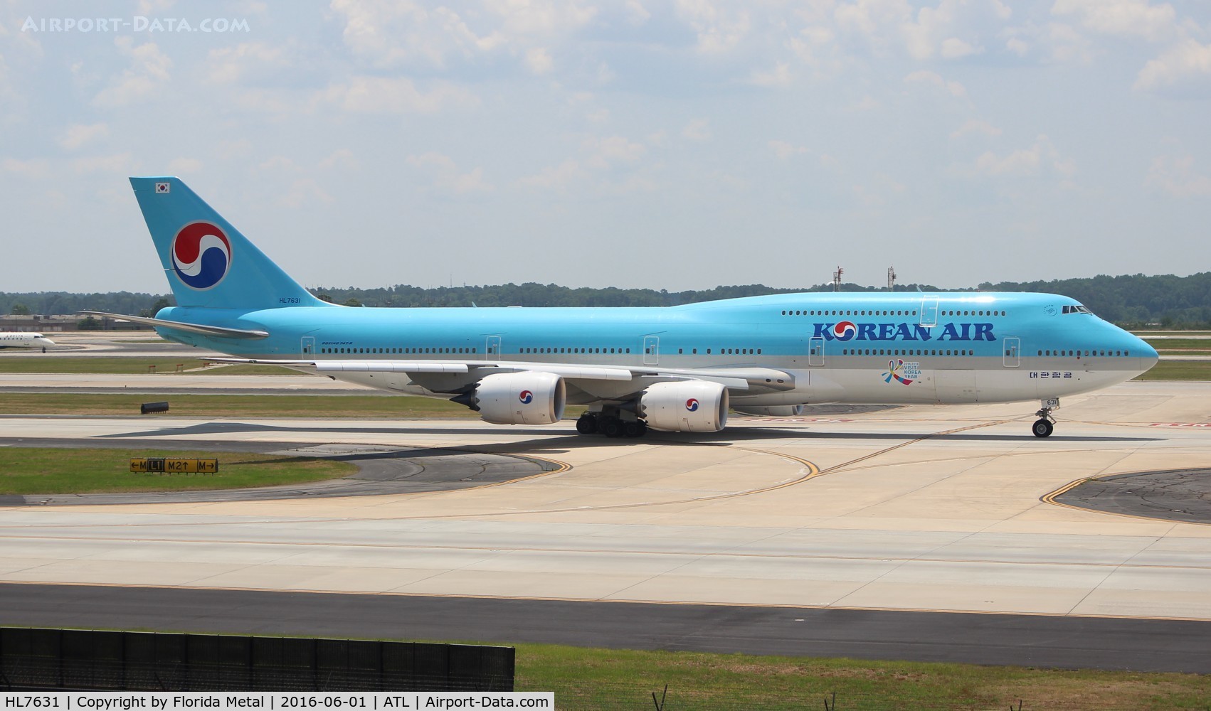 HL7631, 2015 Boeing 747-8B5 C/N 40906, Korean