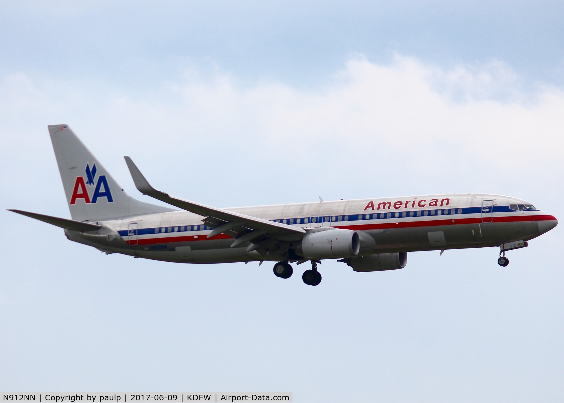 N912NN, 2012 Boeing 737-823 C/N 33319, At DFW.