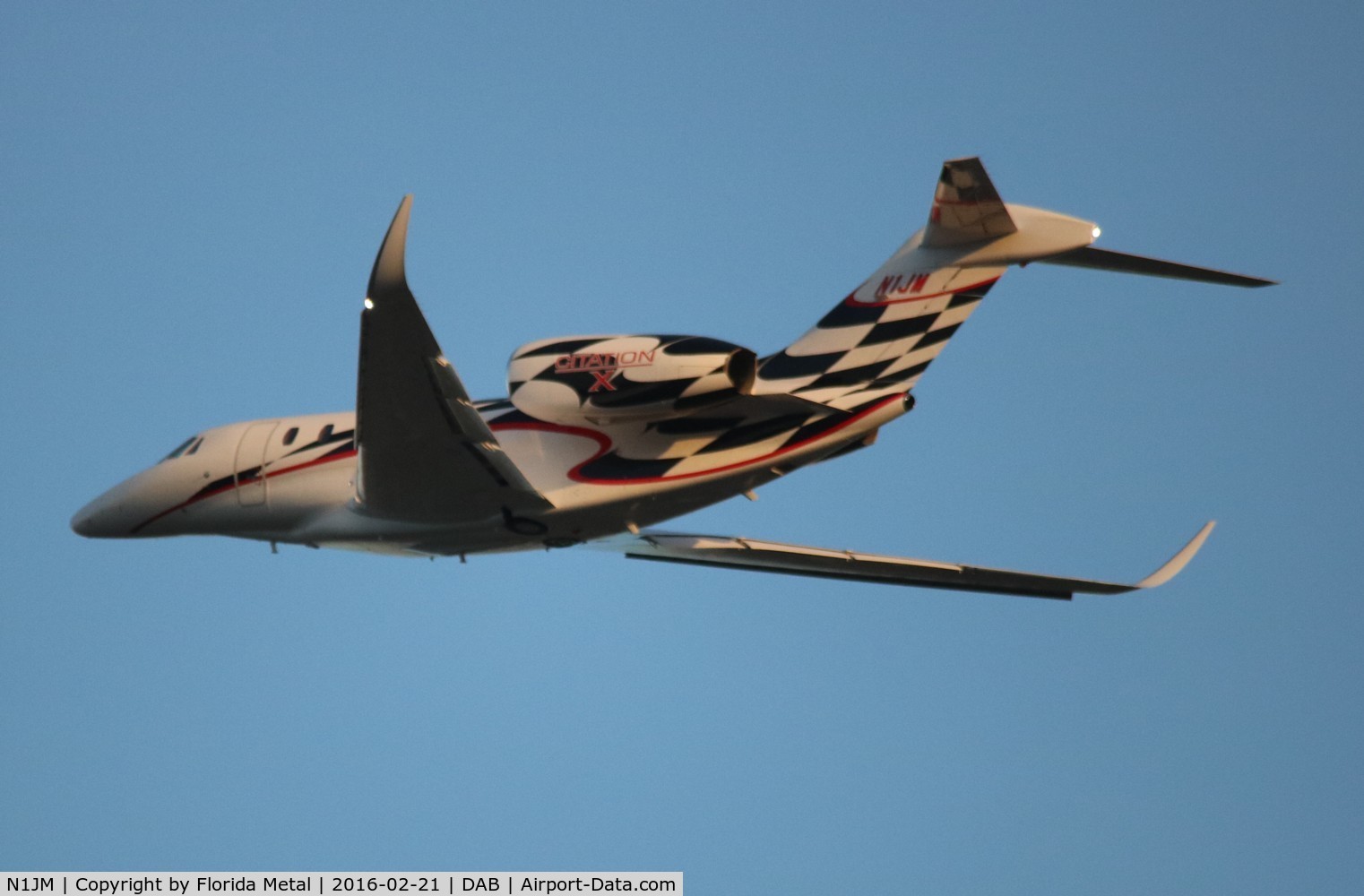 N1JM, 1996 Cessna 750 Citation X Citation X C/N 750-0005, Jamie McMurray