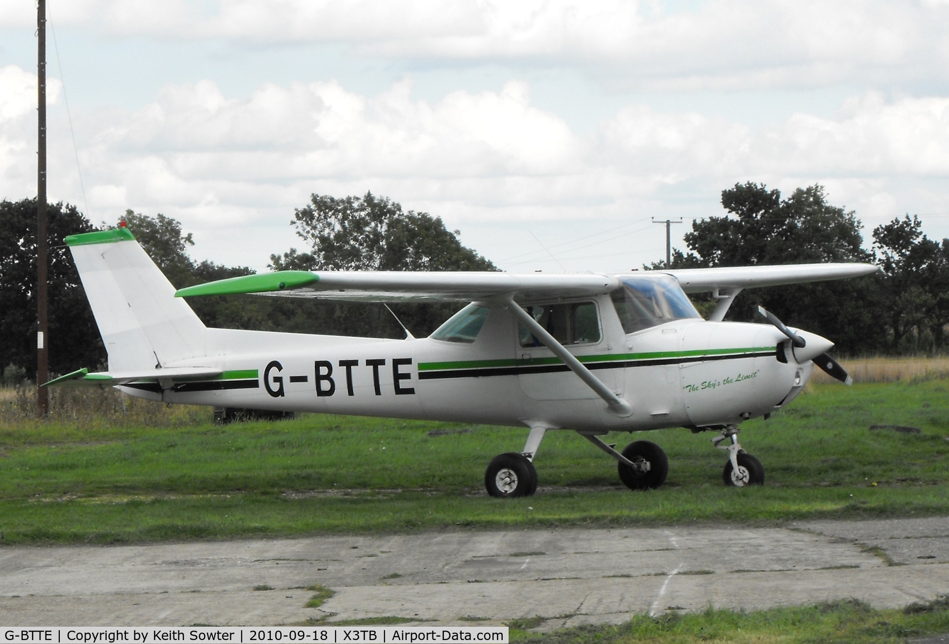 G-BTTE, 1974 Cessna 150L C/N 150-75558, Visiting aircraft