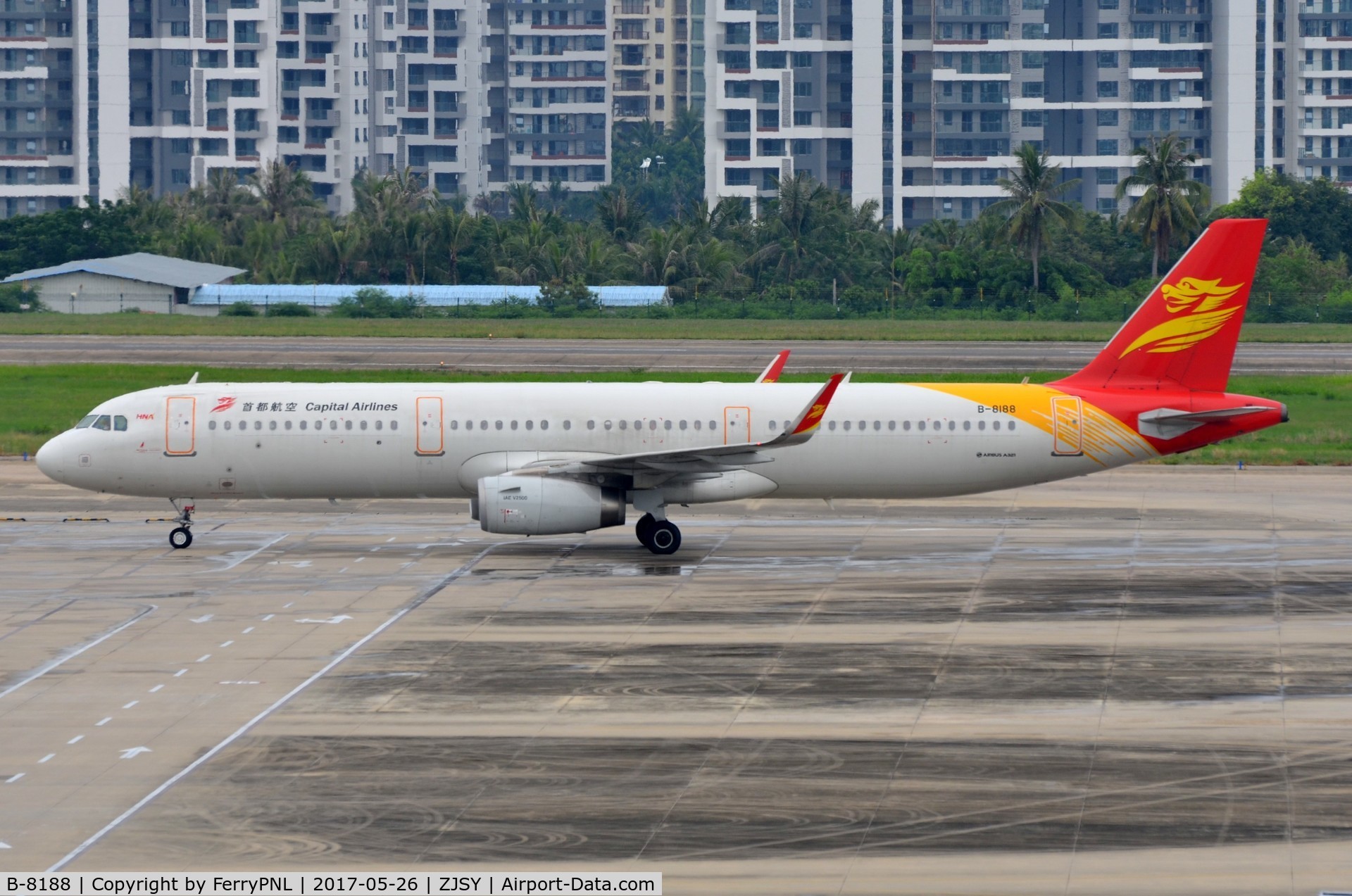 B-8188, 2015 Airbus A321-231 C/N 6853, Capital A321 in SYX