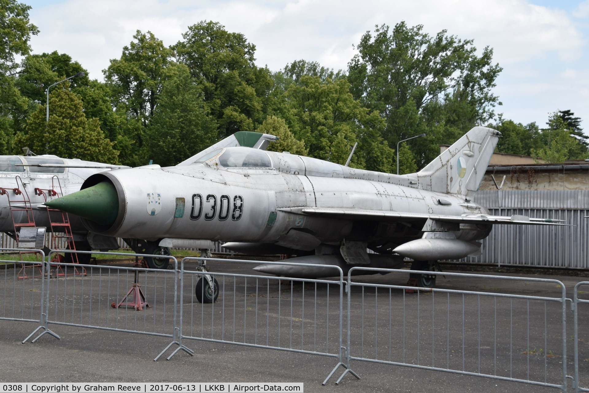 0308, 1964 Mikoyan-Gurevich MiG-21PF C/N 560308, Displayed at the 