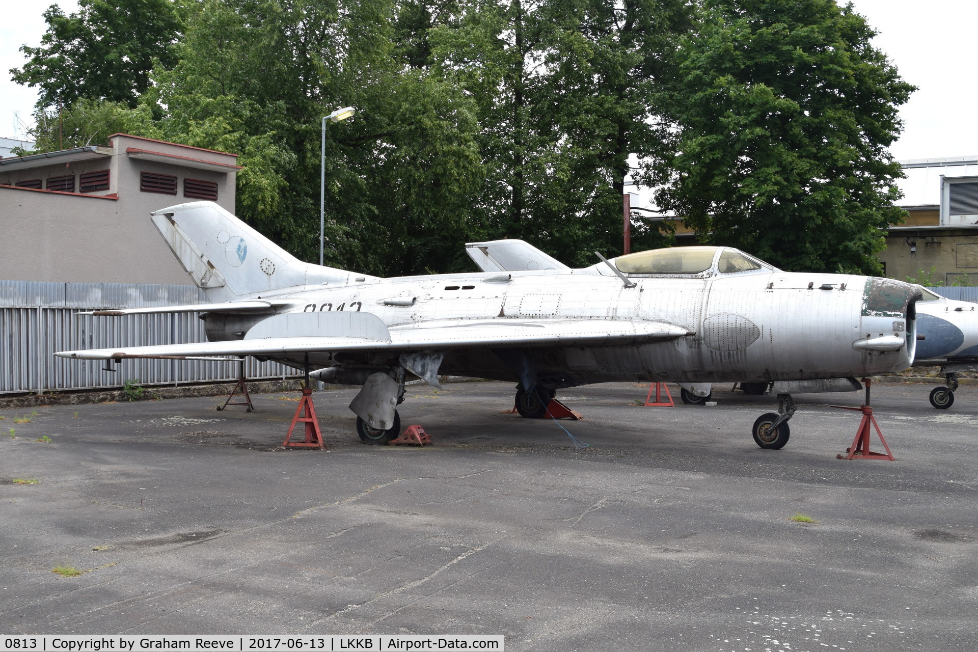 0813, 1958 Mikoyan-Gurevich MiG-19P C/N 650813, On display at 