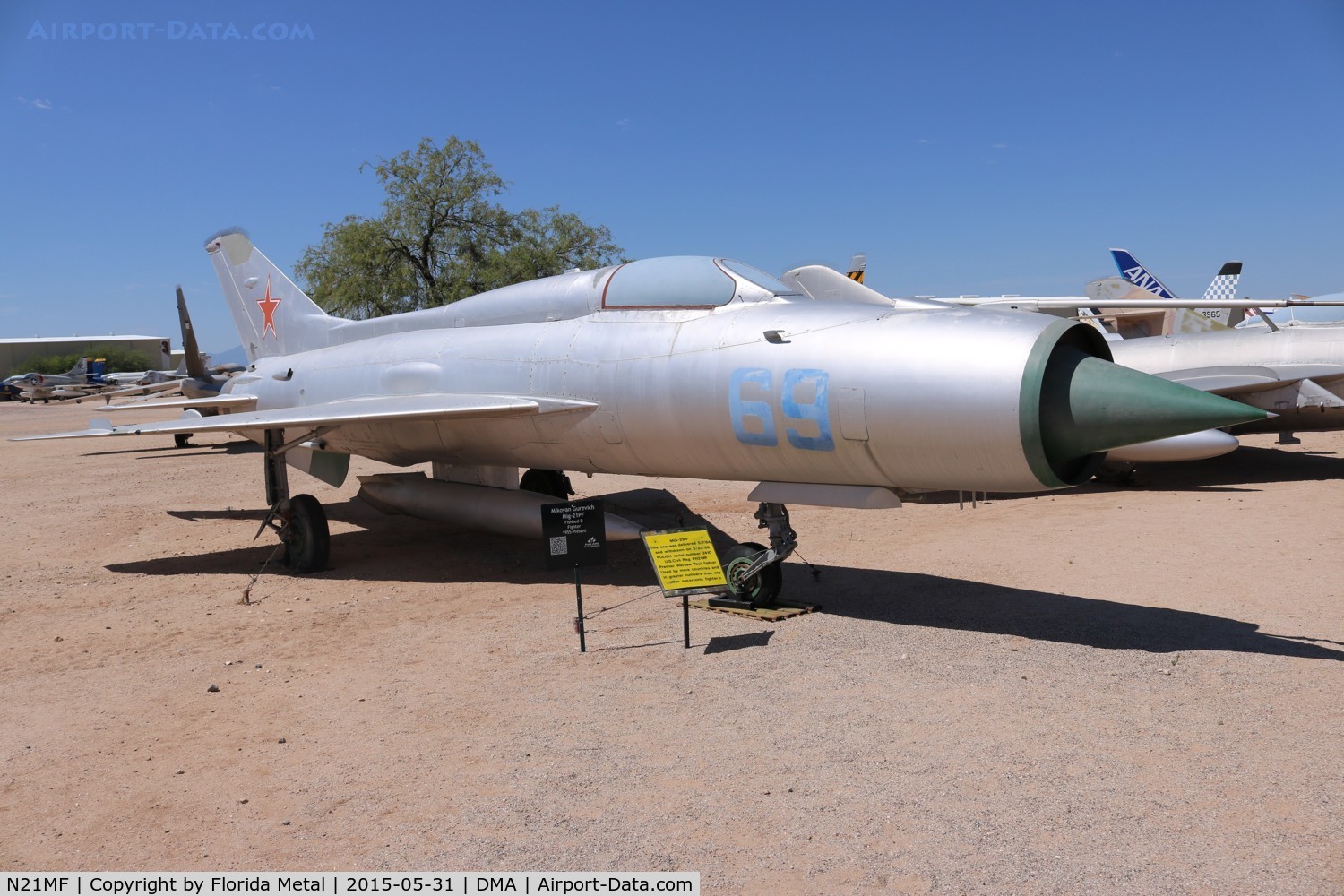 N21MF, Mikoyan-Gurevich MiG-21PF C/N 762410, Mig-21PF
