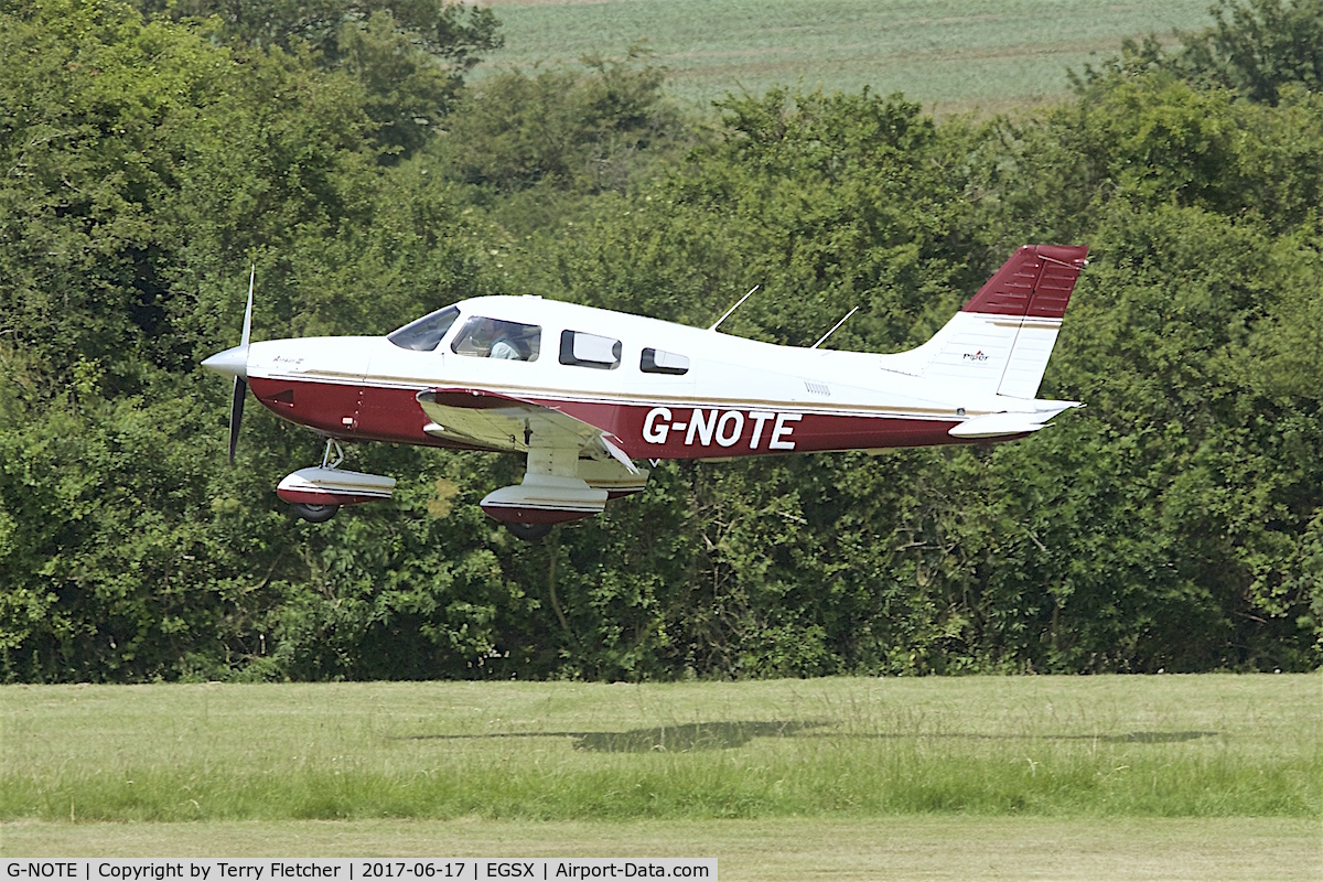 G-NOTE, 1997 Piper PA-28-181 Cherokee Archer III C/N 2843082, At North Weald
