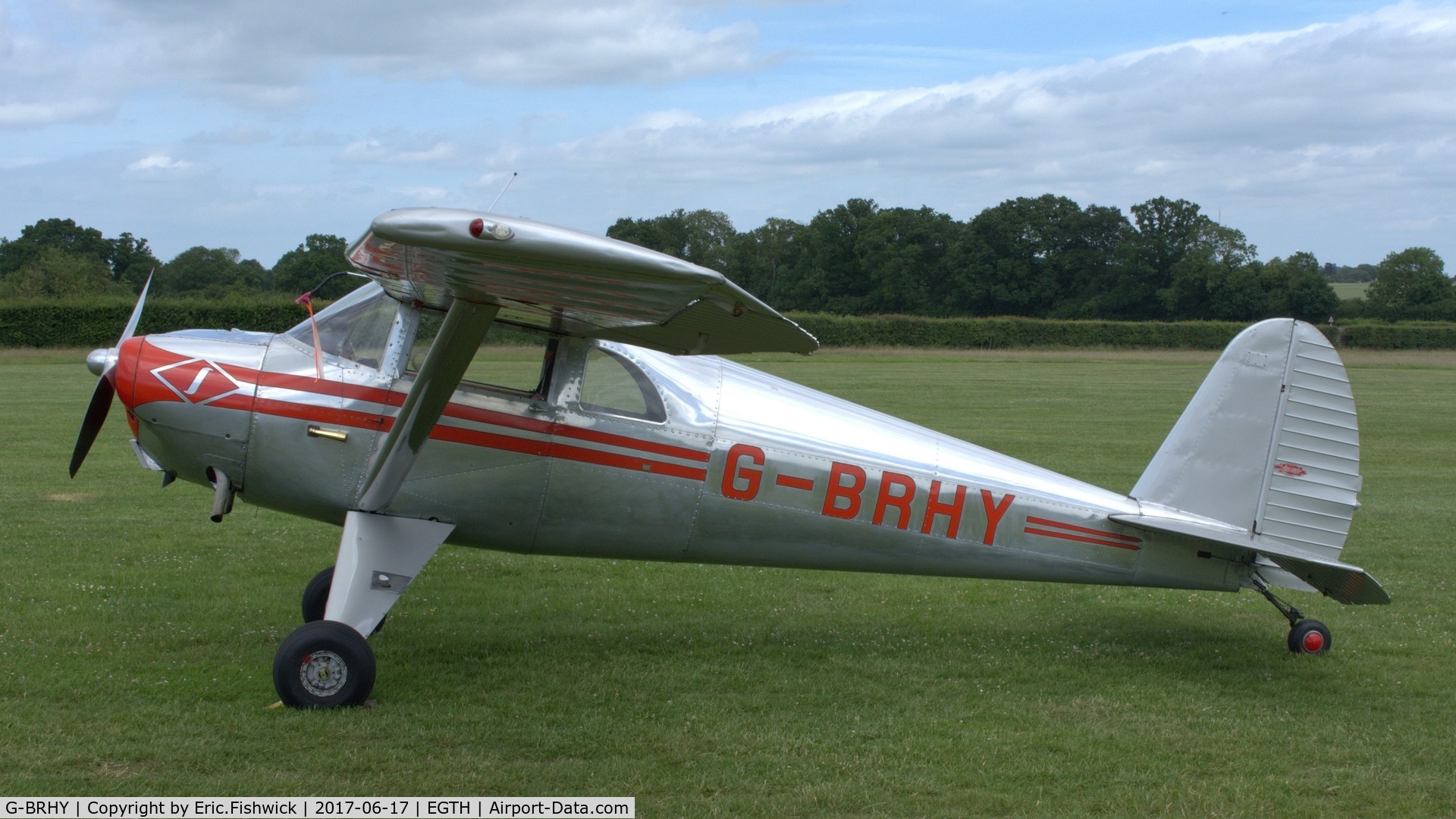 G-BRHY, 1947 Luscombe 8E Silvaire C/N 5138, X. G-BRHY at the epic Evening Airshow, The Shuttleworth Collection, June, 2017