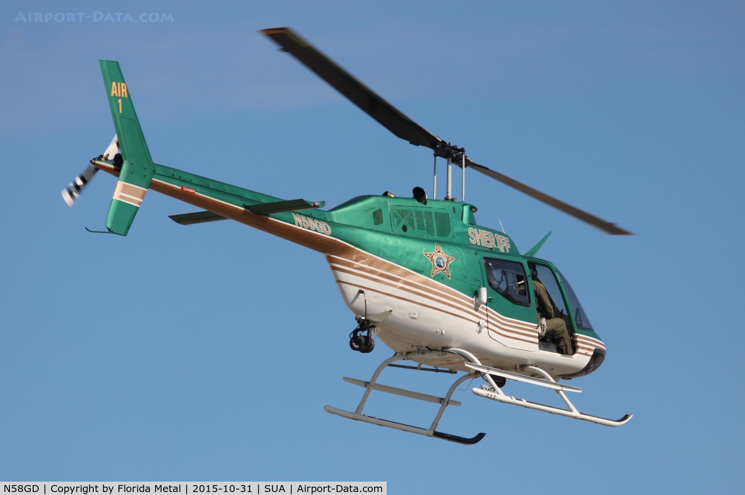 N58GD, 1970 Bell OH-58A Kiowa C/N 70-15458, Martin County Sheriff