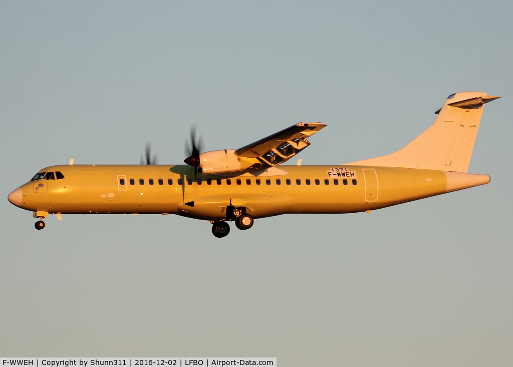 F-WWEH, 2016 ATR 72-600 (72-212A) C/N 1371, C/n 1371 - For Nesma Airlines