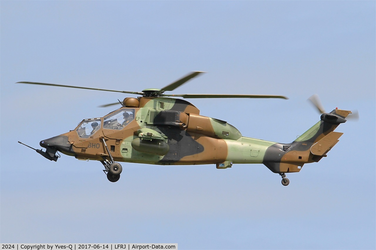 2024, Eurocopter EC-665 Tigre HAP C/N 2024, Eurocopter EC-665 Tigre HAP, On display, Landivisiau Naval Air Base (LFRJ) Tiger Meet 2017
