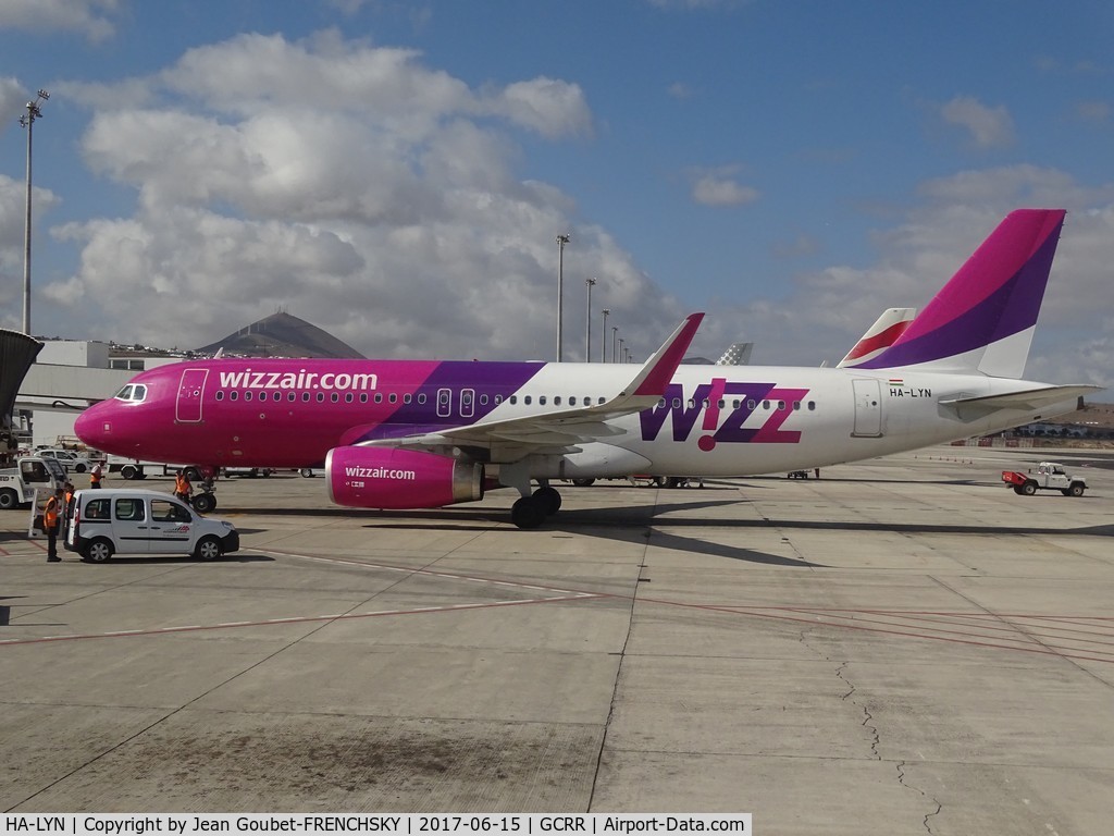 HA-LYN, 2015 Airbus A320-232 C/N 6559, Wizz Air W61182 to Katowice (KTW)