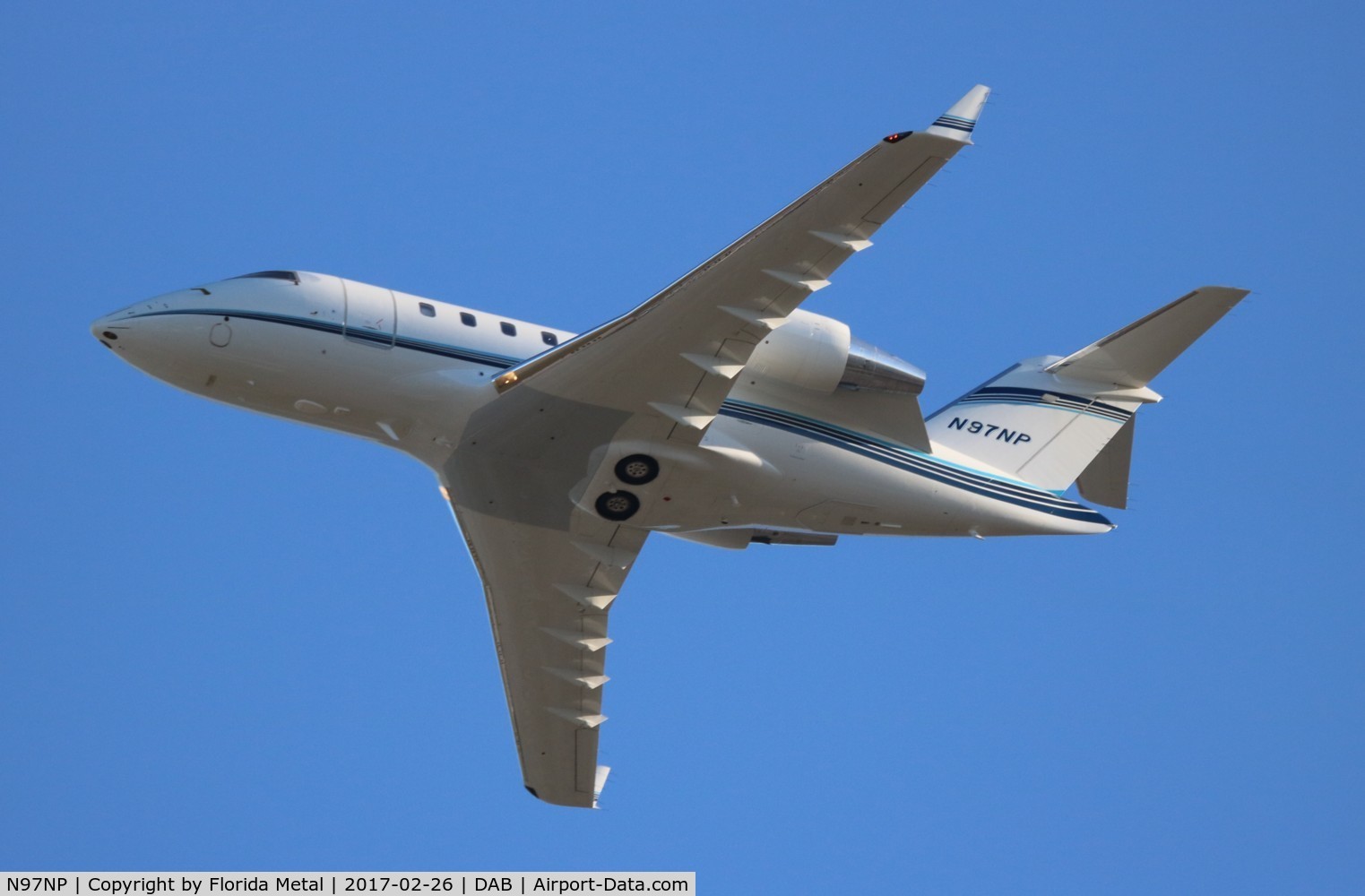 N97NP, 2012 Bombardier CL-600-2B16 C/N 5905, Nationwide Insurance's (NASCAR sponsor) Challenger 605 after Daytona 500