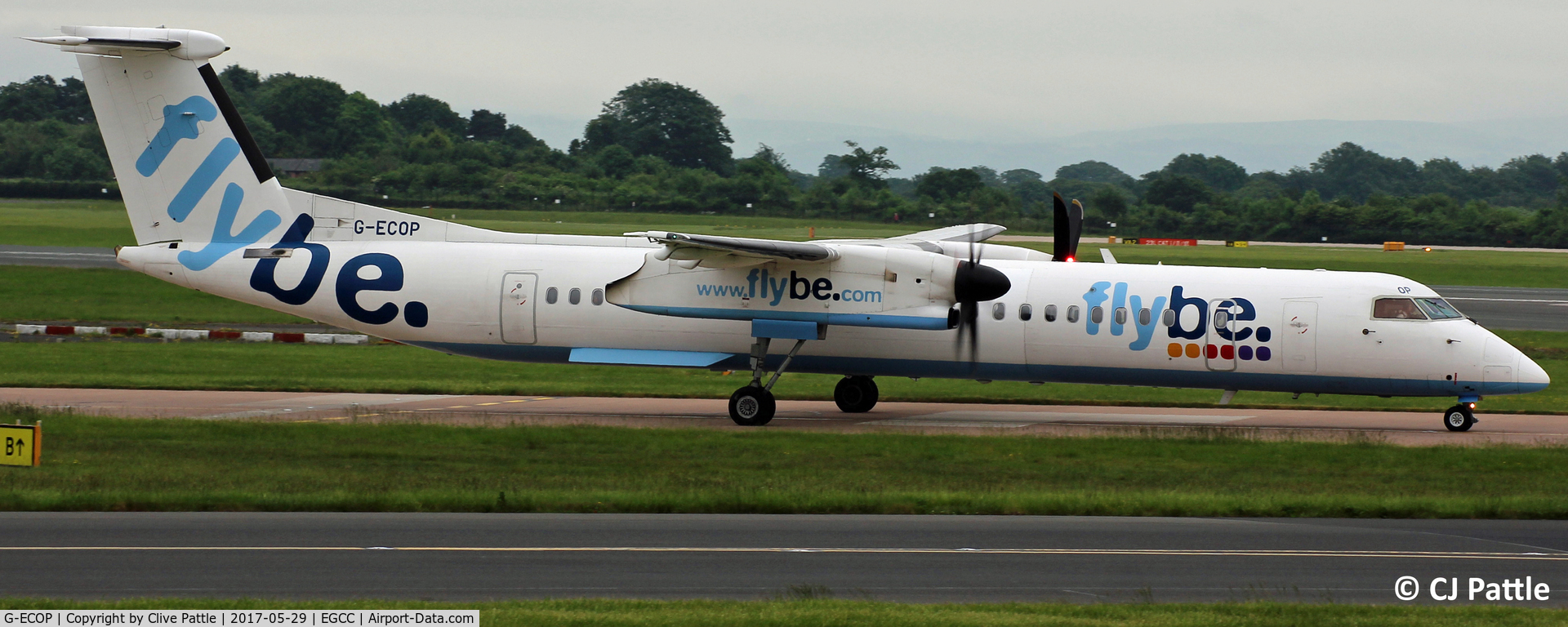 G-ECOP, 2009 De Havilland Canada DHC-8-402Q Dash 8 C/N 4242, At Manchester EGCC