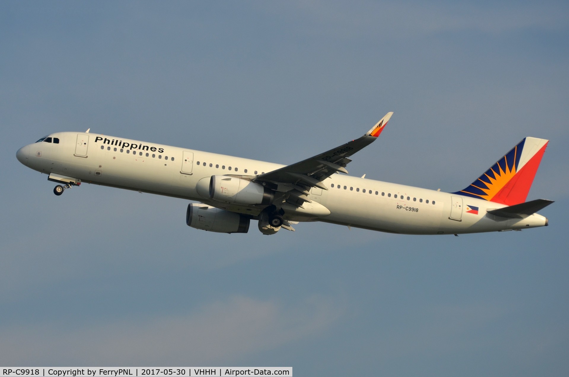 RP-C9918, 2015 Airbus A321-231 C/N 6493, Departure of Philippines A321