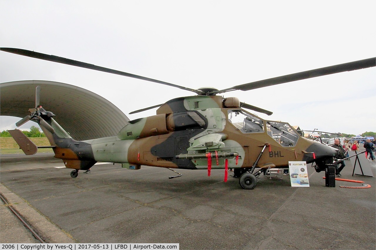 2006, Eurocopter EC-665 Tigre HAP C/N 2006, Eurocopter EC-665 Tigre HAP, Static display, Bordeaux-Mérignac Air Base 106  (LFBD-BOD)  Open day 2017