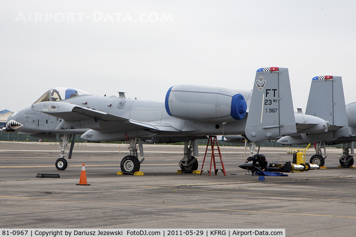 81-0967, 1981 Fairchild Republic A-10C Thunderbolt II C/N A10-0662, A-10C Thunderbolt 81-0967 FT from 74th FS Flying Tigers 23rd FW Pope AFB, NC