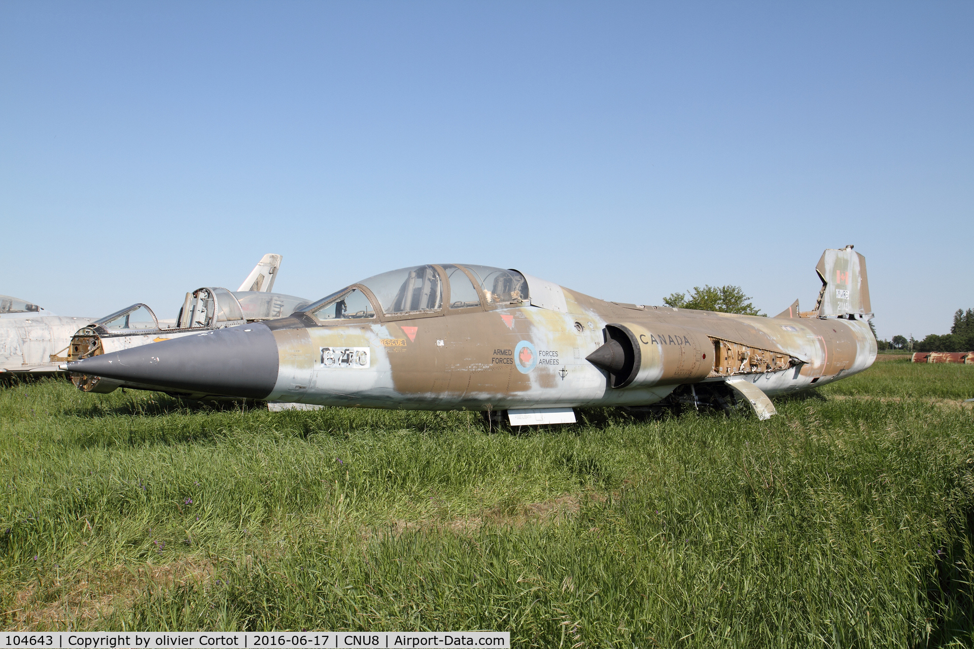 104643, Lockheed CF-104D Starfighter C/N 583A-5313, boneyard