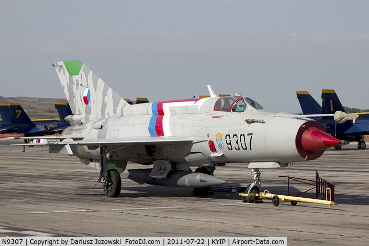 N9307, 1975 Mikoyan-Gurevich MiG-21MF C/N 96004307, MiG-21MF CN 96004307, N9307