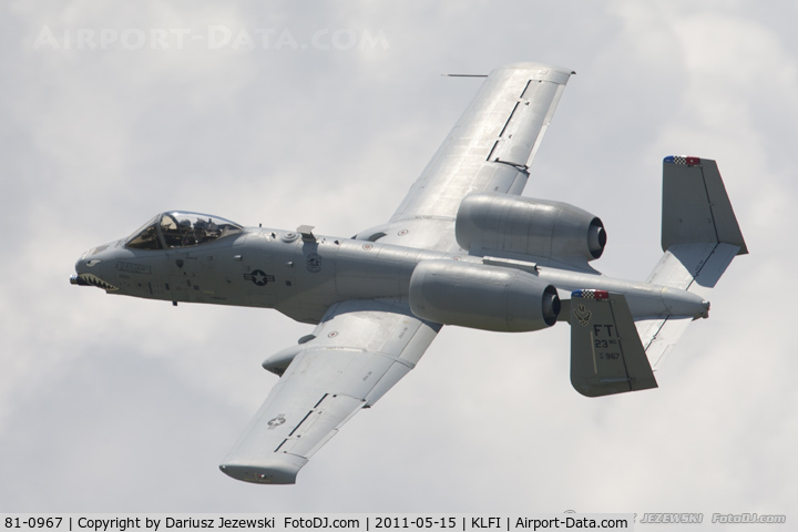 81-0967, 1981 Fairchild Republic A-10C Thunderbolt II C/N A10-0662, A-10C Thunderbolt 81-0967 FT from 74th FS Flying Tigers 23rd FW Pope AFB, NC