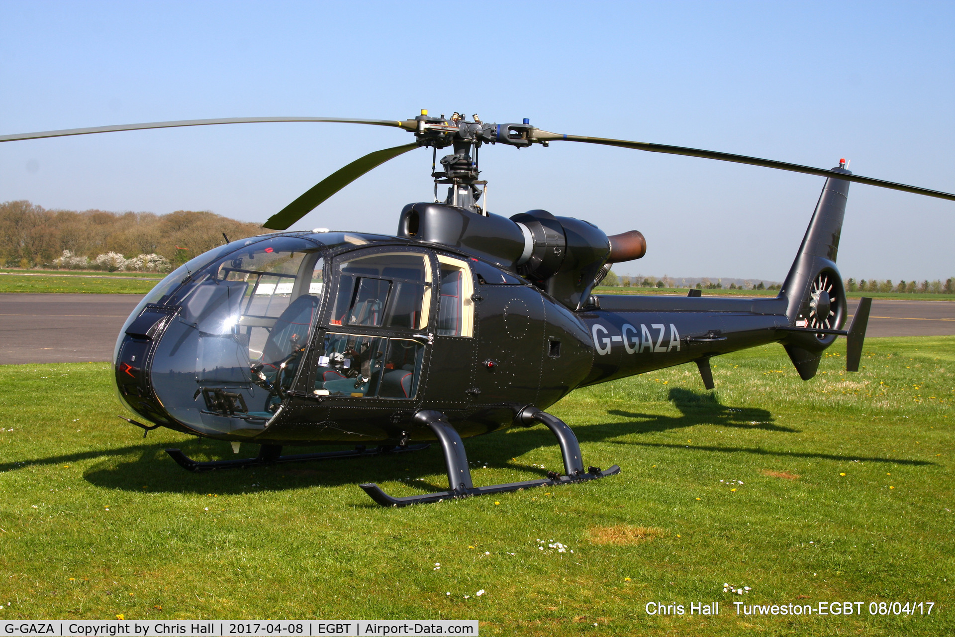 G-GAZA, 1974 Aerospatiale SA-341G Gazelle C/N 1187, at Turweston