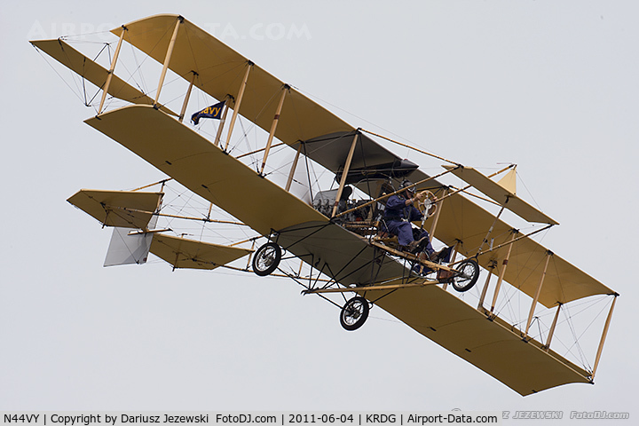 N44VY, Curtiss D Pusher Replica C/N 01BC, Ely-Curtiss CN 01BC, NX44VY