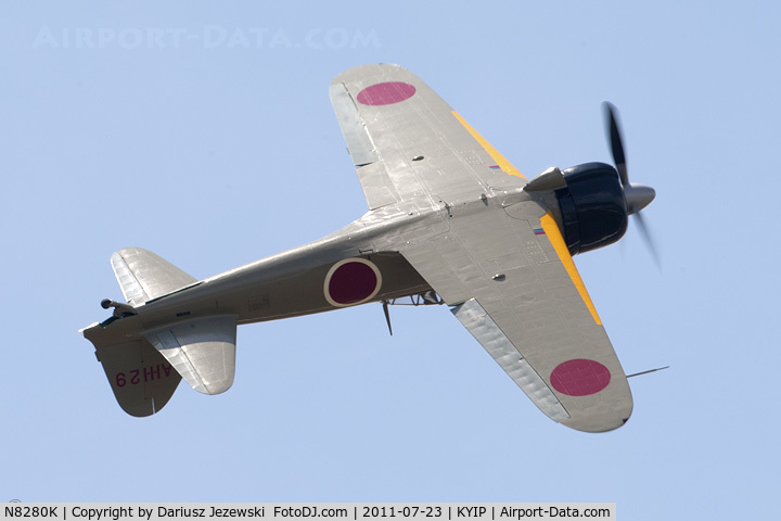 N8280K, 1941 Nakajima A6M2 Model 21 C/N 1498, Nakajima A6M2 Model 21 Zero CN 1498, NX8280K