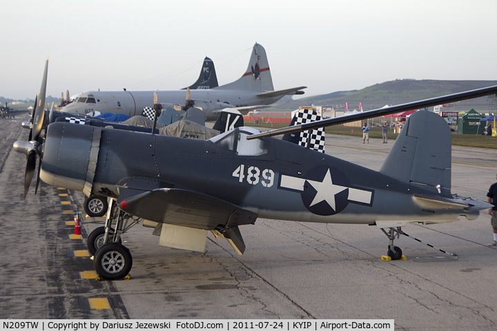 N209TW, Goodyear FG-1D Corsair C/N 3750, Goodyear FG-1D Corsair CN 92489 NX209TW