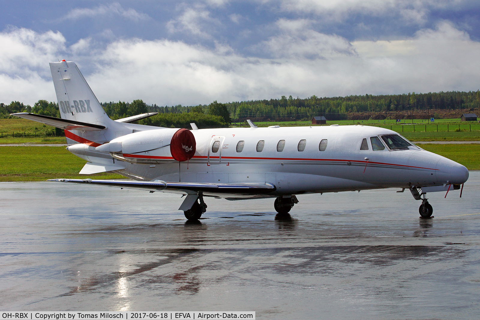 OH-RBX, 1999 Cessna 560XL Citation Excel C/N 560-5056, A very quiet Sunday at Vaasa airport ...