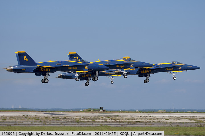 163093, McDonnell Douglas F/A-18A Hornet C/N 0475/A391, F/A-18A Hornet 163093 C/N 0475 from Blue Angels Demo Team  NAS Pensacola, FL