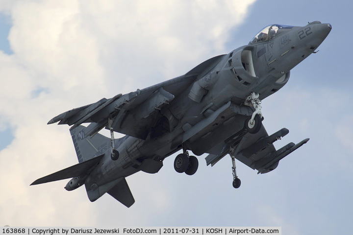 163868, McDonnell Douglas AV-8B Harrier II C/N 176, AV-8B Harrier 163868 WL-22 from VMA-311 Tomcats MCAS Yuma, AZ