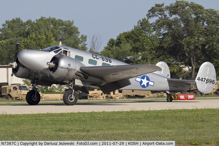 N7387C, 1963 Beech C-45F Expeditor C/N 8649, Beech C45F Expeditor CN 8649, N7387C