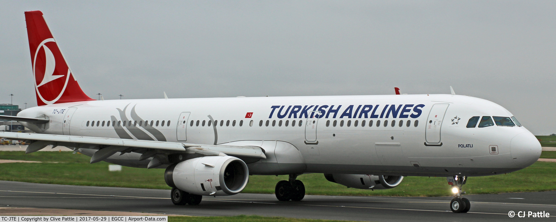TC-JTE, 2015 Airbus A321-231 C/N 6869, Taxy at Manchester EGCC