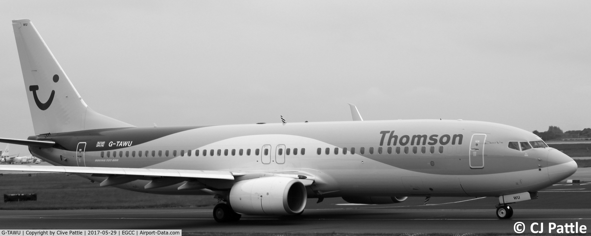 G-TAWU, 2014 Boeing 737-8K5 C/N 37263, Taxy at Manchester EGCC