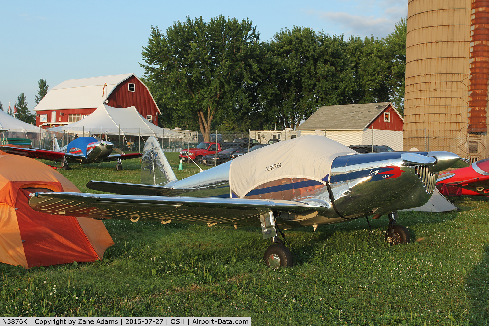 N3876K, 1948 Temco GC-1B Swift C/N 3576, 2016 EAA AirVenture - Oshkosh, Wisconsin