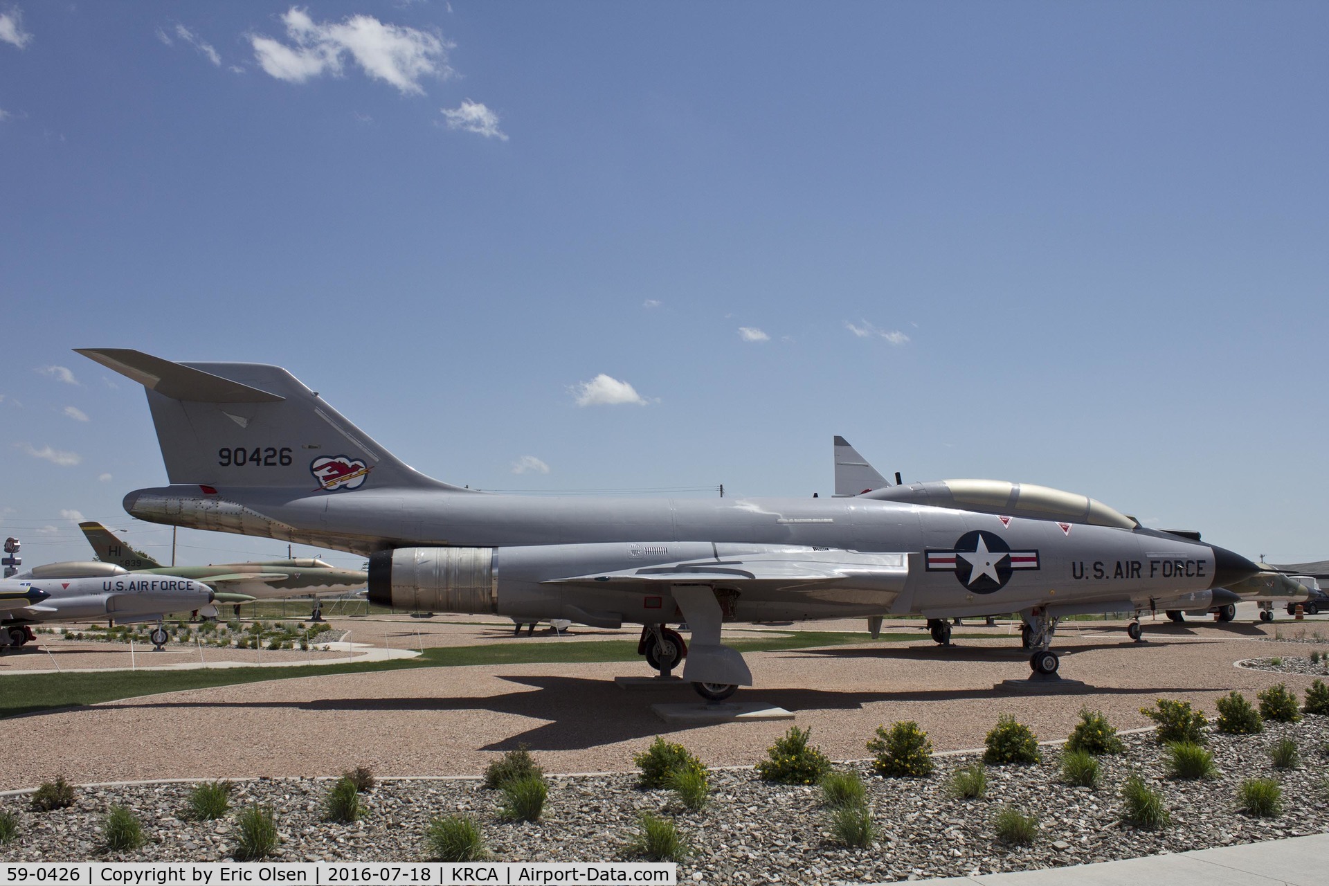 59-0426, 1959 McDonnell F-101B-115-MC Voodoo C/N 750, F-101 Voodoo on display at the South Dakota Air & Space Museum.