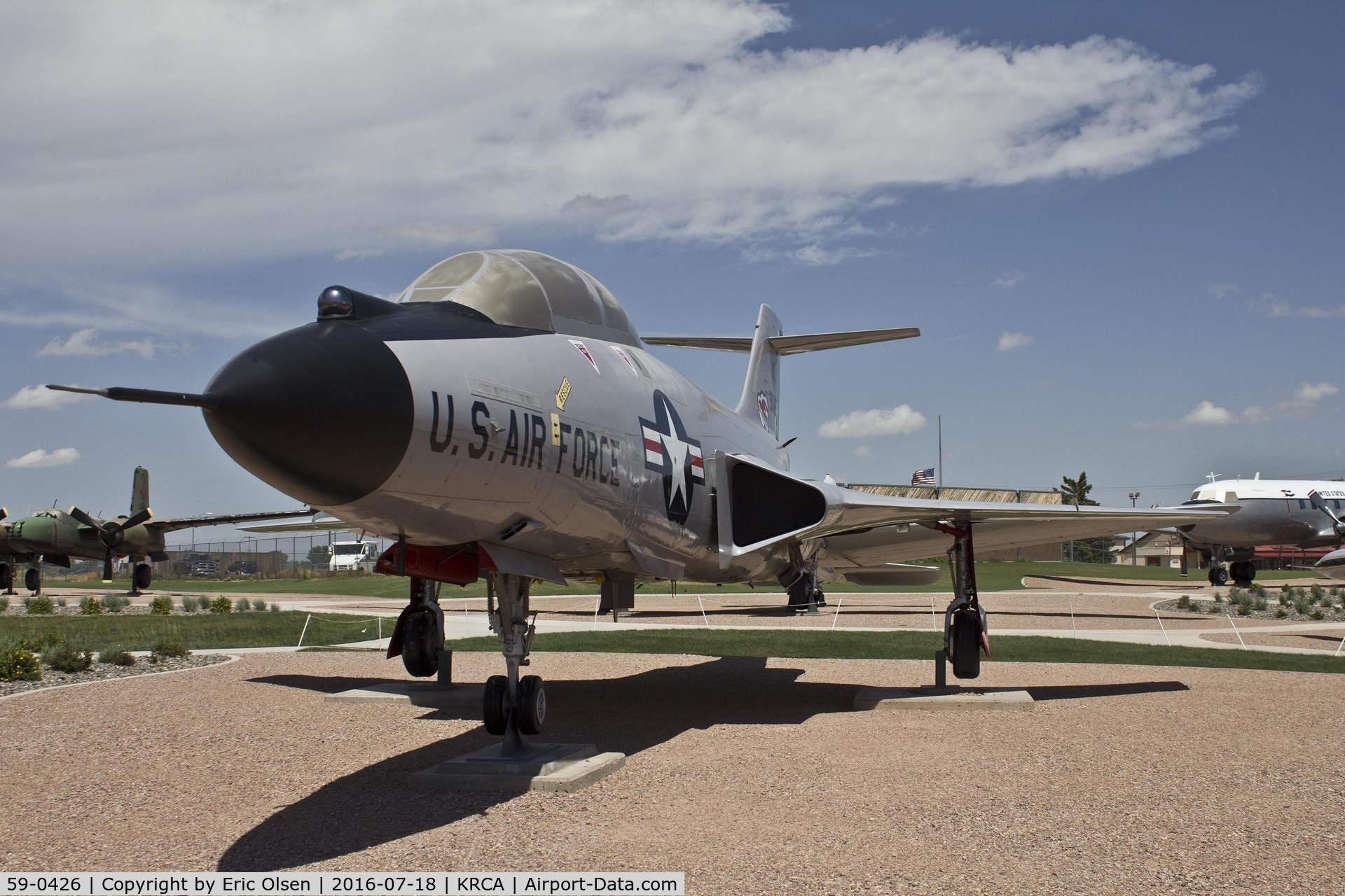 59-0426, 1959 McDonnell F-101B-115-MC Voodoo C/N 750, F-101 Voodoo on display at the South Dakota Air & Space Museum.