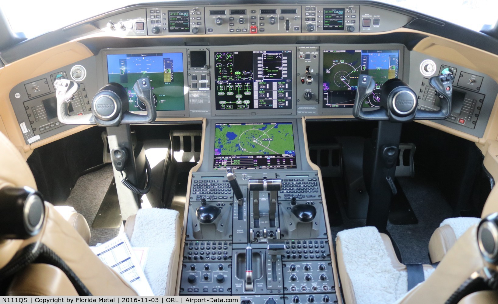 N111QS, 2014 Bombardier BD-700-1A11 Global 5000 C/N 9660, Net Jets Global 5000