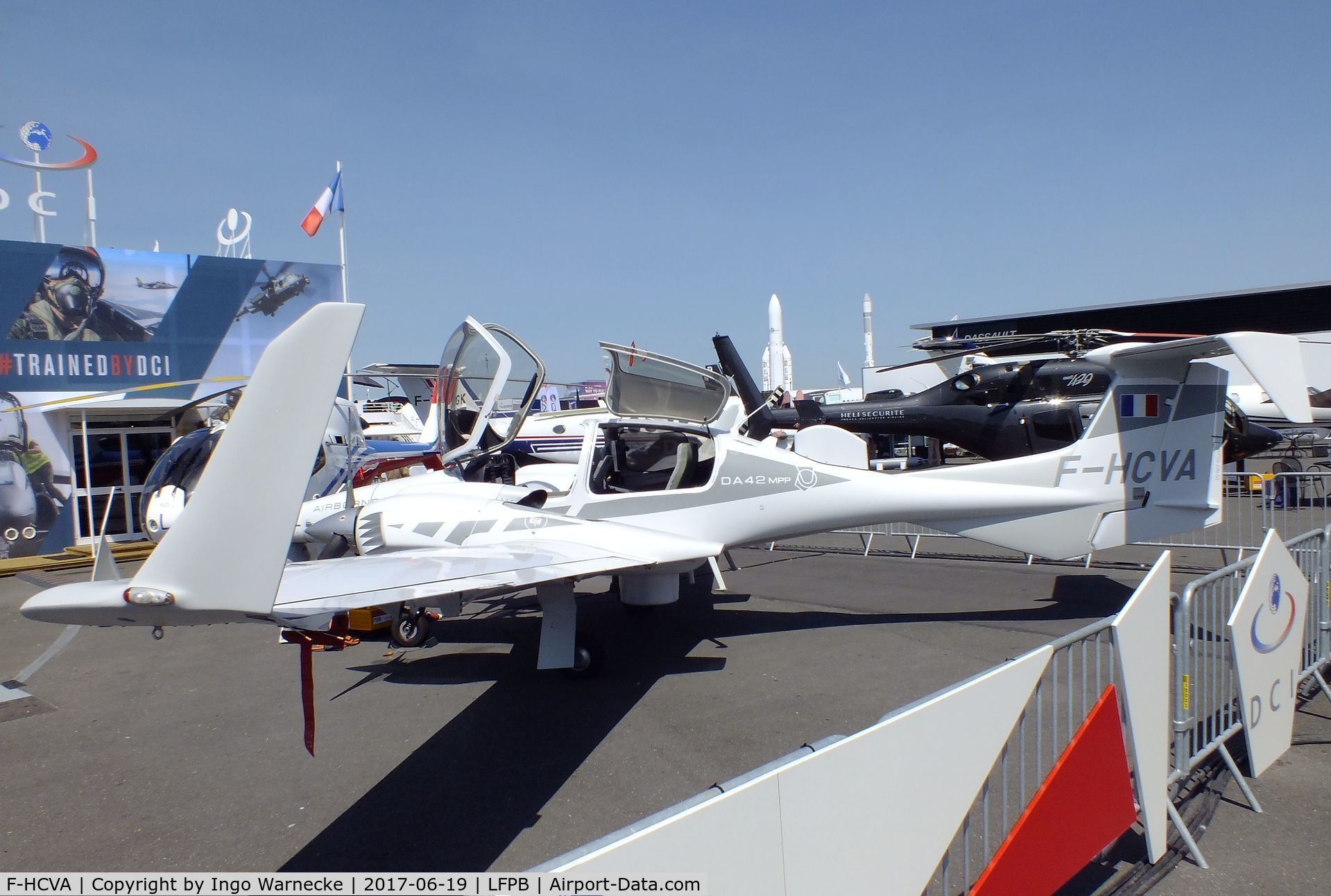 F-HCVA, Diamond DA-42MPP Twin Star C/N 42.007, Diamond DA-42MPP at the Aerosalon 2017, Paris