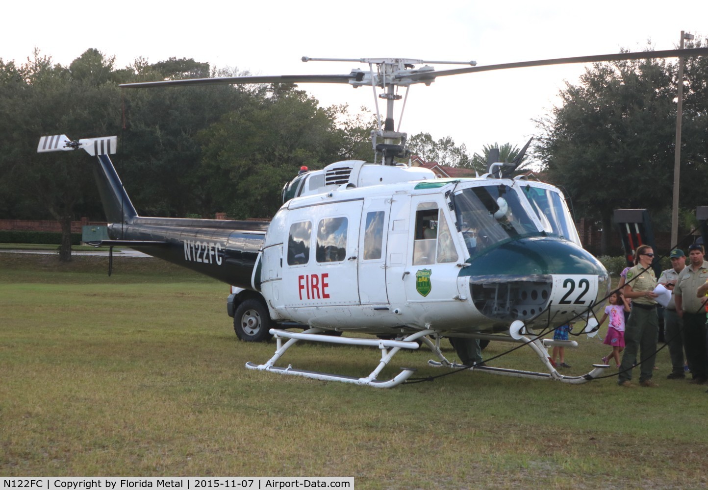 N122FC, Bell UH-1H Iroquois C/N 4749, Florida Division of Forestry at Oveido Mall for American Heroes Air Show