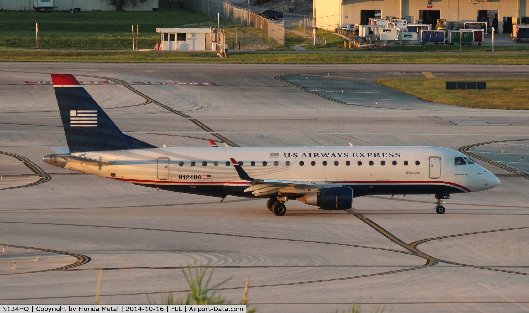 N124HQ, 2007 Embraer 175LR (ERJ-170-200LR) C/N 17000200, US Airways