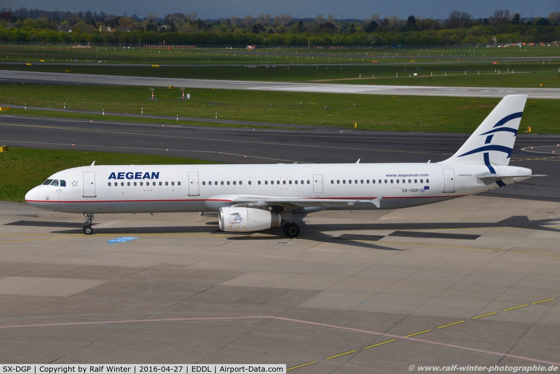 SX-DGP, 2007 Airbus A321-232 C/N 3302, Airbus A321-232 - A3 AEE Aegean Airlines - 3302 - SX-DGP - 27.04.2016 - DUS