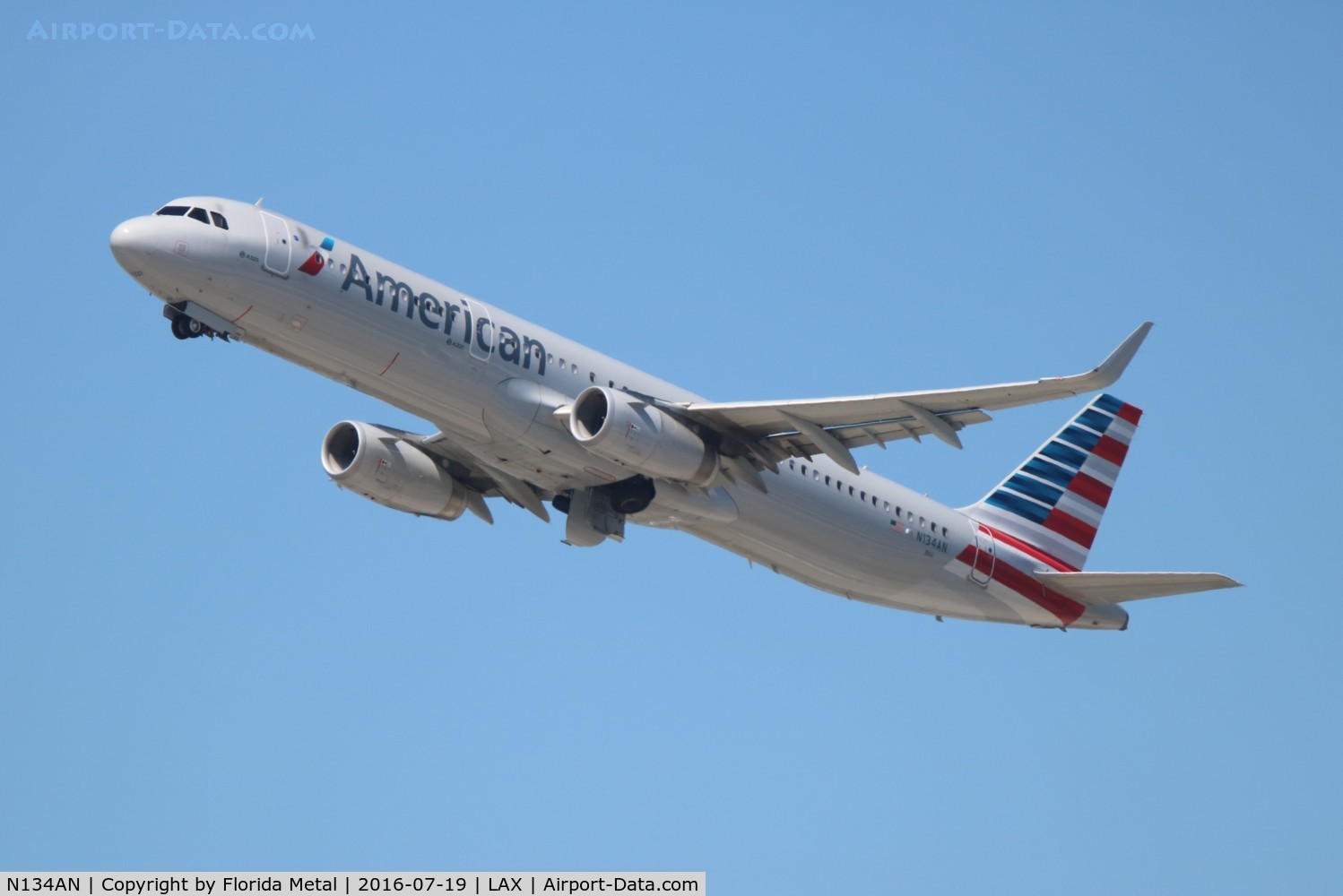 N134AN, 2015 Airbus A321-231 C/N 6495, American