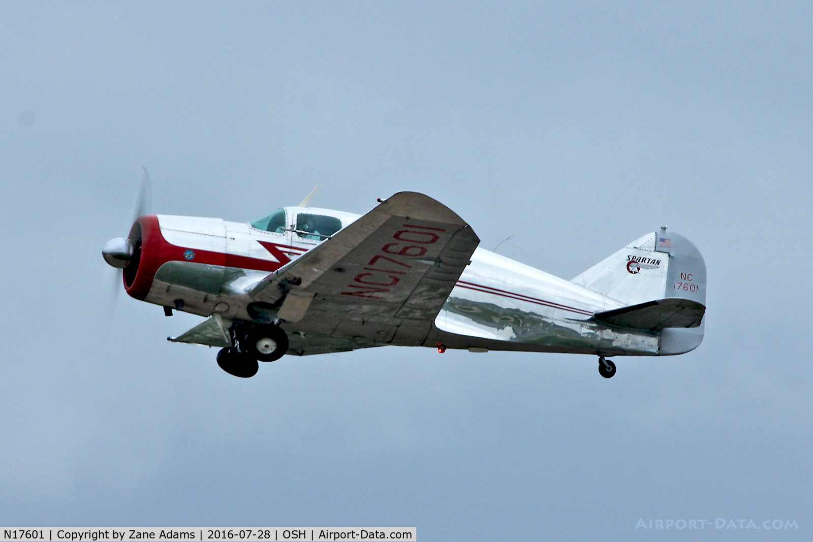 N17601, 1937 Spartan 7W Executive C/N 6, At the 2016 EAA AirVenture - Oshkosh, Wisconsin